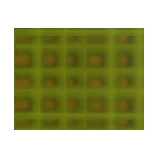 Green Grid Abstract Poster — Modern Geometric Wall Art (Rolled Poster)