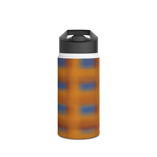 Amber Stripe Stainless Steel Water Bottle