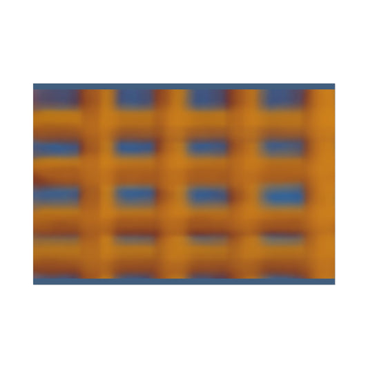 Abstract Grid Rolled Poster – Warm Orange & Blue Modern Wall Art