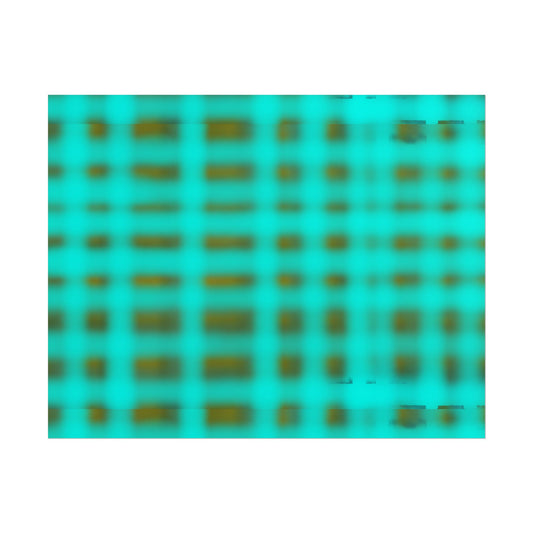 Teal Grid Abstract Poster — Modern Geometric Wall Art