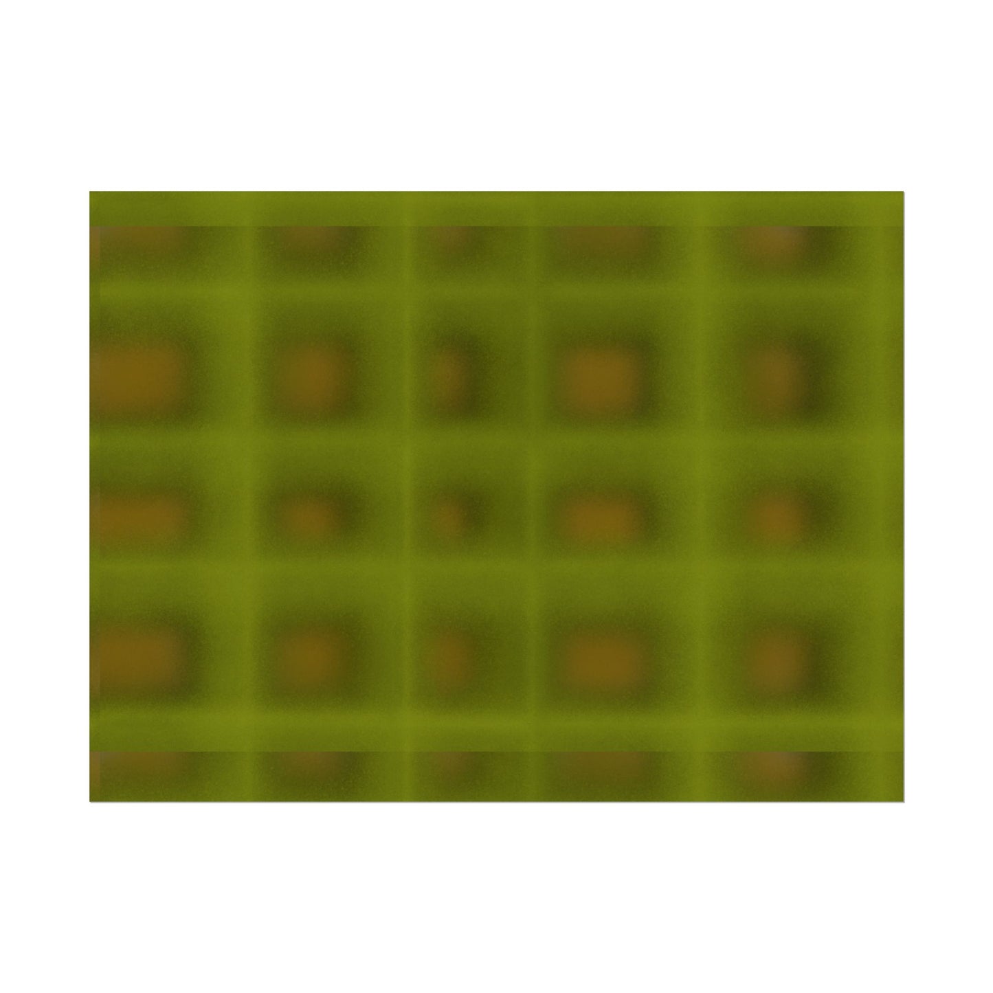 Green Grid Abstract Poster — Modern Geometric Wall Art (Rolled Poster)