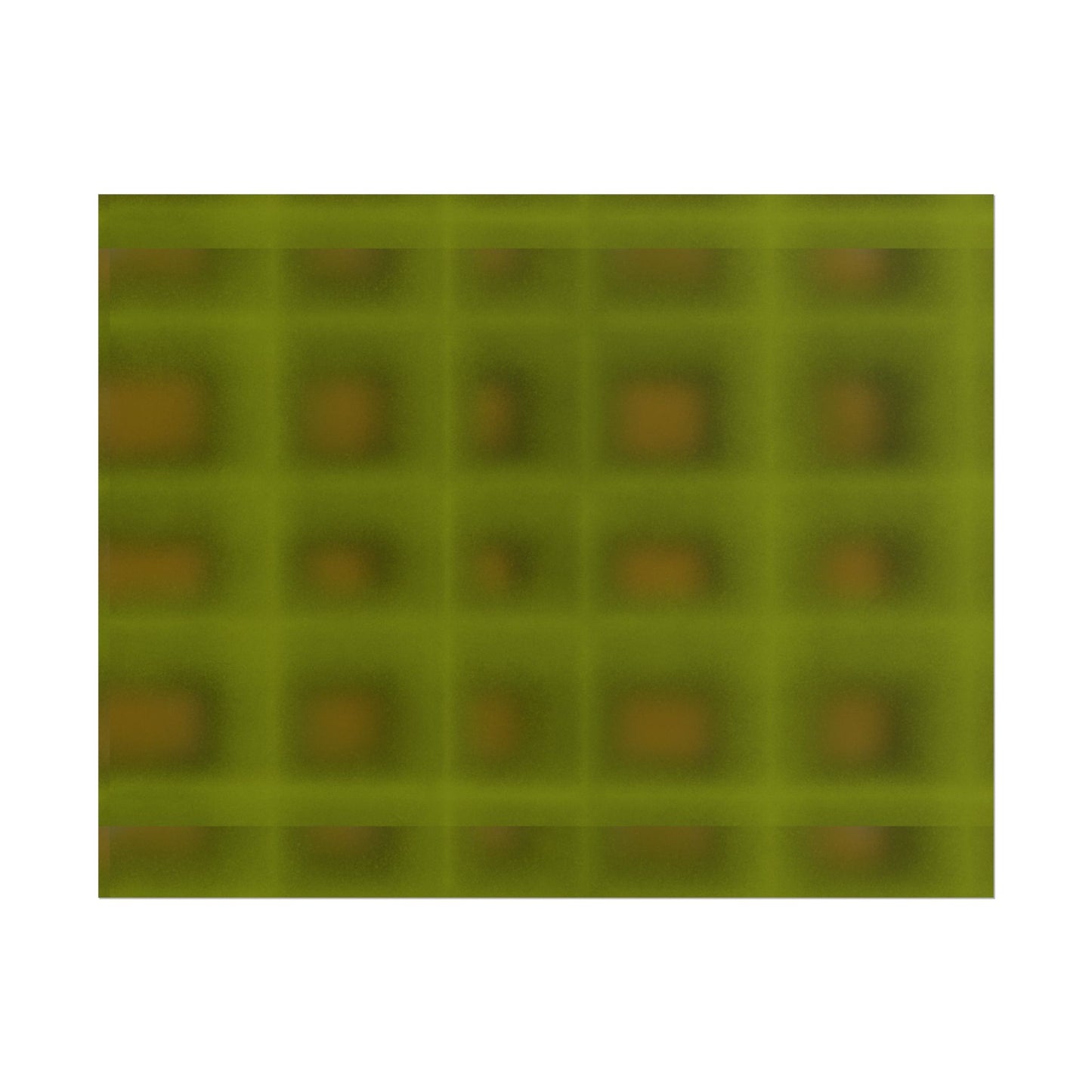 Green Grid Abstract Poster — Modern Geometric Wall Art (Rolled Poster)