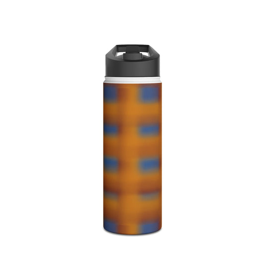 Amber Stripe Stainless Steel Water Bottle