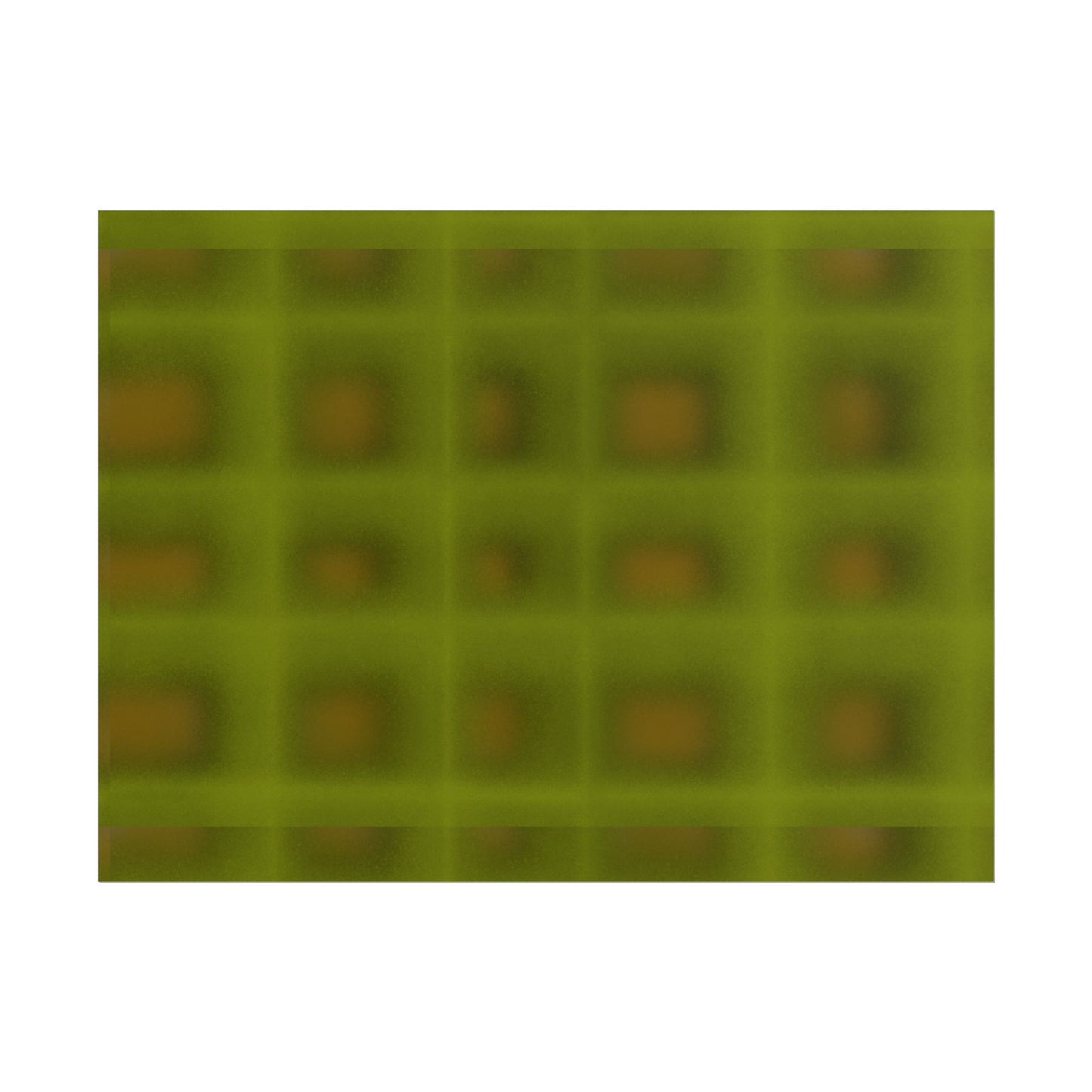 Green Grid Abstract Poster — Modern Geometric Wall Art (Rolled Poster)